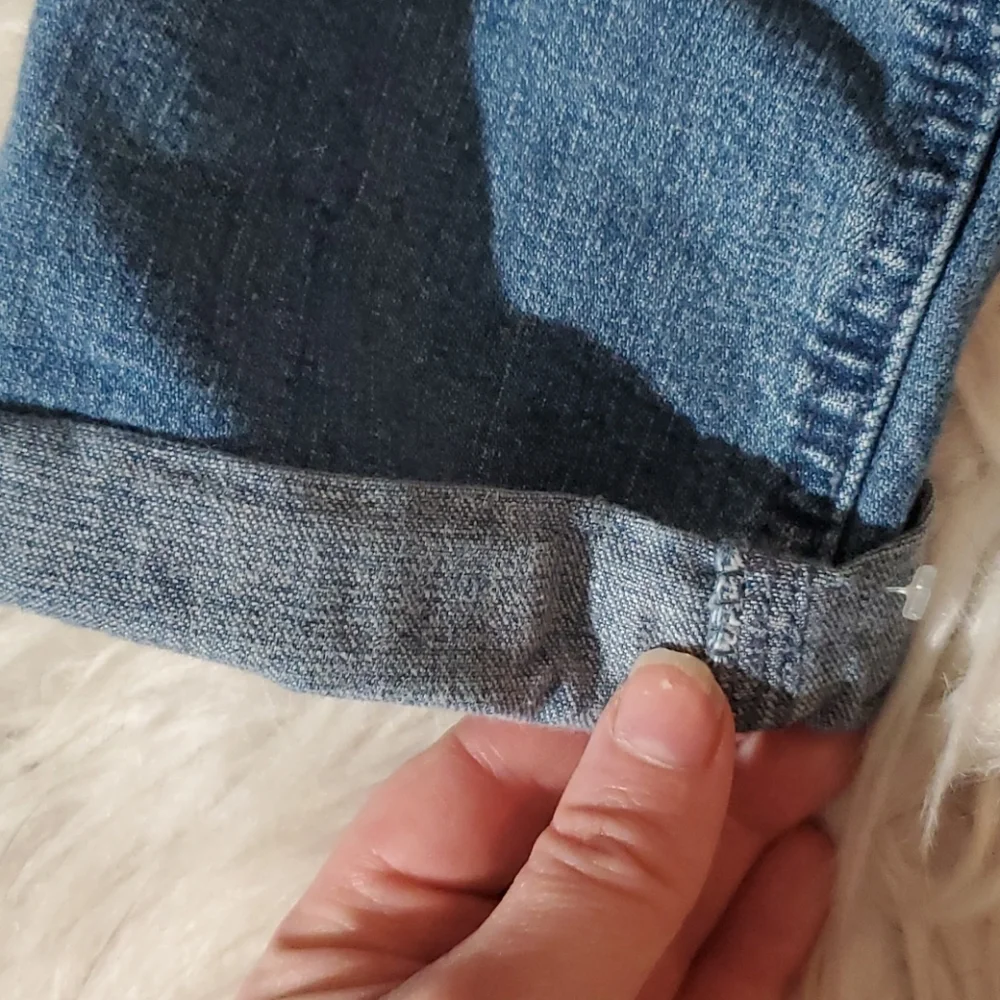 Bongo Ripped Jeans Size 7 Cuffed Hem Amazing Condition